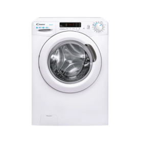 Masina de spalat rufe Candy Smart CS4 1072/1-S, SLIM, 7 kg, 1000 rpm, Clasa D, Easy Iron, Kg Detector, Alb