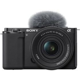 Aparat foto Mirrorless Sony Alpha ZV-E10, 24.2MP, 4K, Negru + Obiectiv 16-50mm mk2