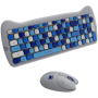 CANYON HSET-W6 EN Keyboard+Mouse Kitty Edition AAA+АА Wireless Blue