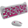 CANYON HSET-W6 EN Keyboard+Mouse Kitty Edition AAA+АА Wireless Pink