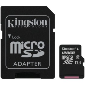 Card de Memorie MicroSDXC Kingston Select Plus, 128GB, Adaptor SD, Class 10