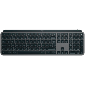 Tastatura Logitech MX Keys S, Iluminare, 2.4GHz&Bluetooth, USB-C, US INTL layout, graphite/negru