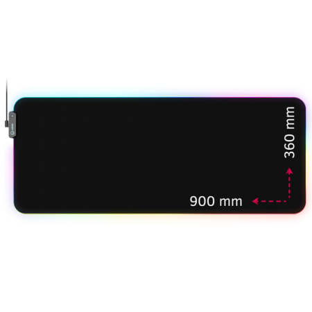 Lorgar Steller 919, Gaming mouse pad, High-speed surface, anti-slip rubber base, RGB backlight, USB connection, Lorgar WP Gamewa