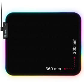 Lorgar Steller 913, Gaming mouse pad, High-speed surface, anti-slip rubber base, RGB backlight, USB connection, Lorgar WP Gamewa