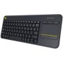 LOGITECH K400 Plus Wireless Touch Keyboard - BLACK - US INT'L