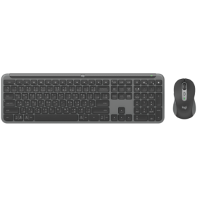 Kit wireless Logitech MK950 Signature Slim Combo, rezolutie mouse 4000 dpi, baterii mouse 1x AA (inclusa), tastatura wireless 2.