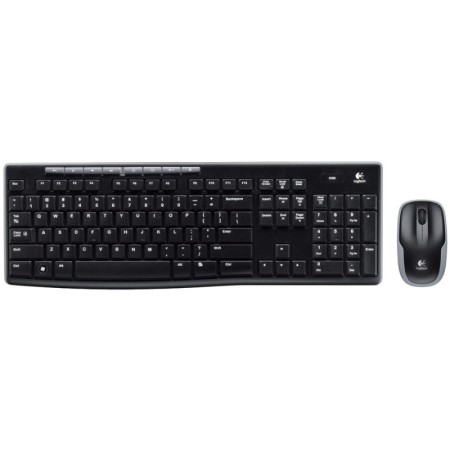 Kit Logitech Wireless Mk270, Usb, Black, 920-004508