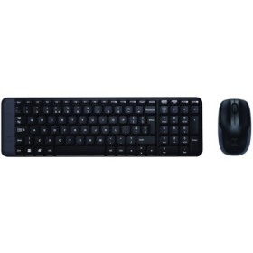 Kit tastatura + mouse Logitech MK220, tastatura fara fir standard, mouse optic, negru
