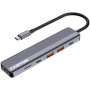 CANYON hub DS-17 6in1 4k USB-C Grey