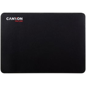 CANYON MP-4, Mouse pad,350X250X3MM,Multipandex,fully black with our logo (non gaming),blister cardboard