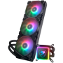 COUGAR AQUA ARGB 360 AiO Liquid Watercooling, 120mm RGB fan x3, remote control