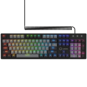 LORGAR Azar 514, Wired mechanical gaming keyboard, RGB backlight, 1680000 colour variations, 18 modes, keys number: 104, 50M cli