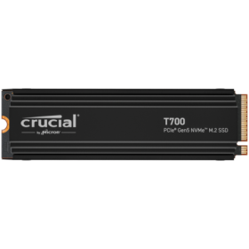 Crucial T700 4TB PCIe Gen5 NVMe M.2 SSD with heatsink