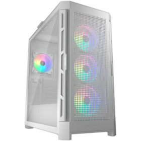 COUGAR DUOFACE PRO RGB PC Case, Mid Tower, White