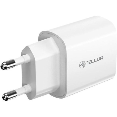 Incarcator Tellur 20W, intrare: AC 100-240V~50/60Hz 0.6A Max ieșire USB-C (PD 3.0): 5V/3A,9V/2.22A,12V/1.67A (20W), putere 20W, 