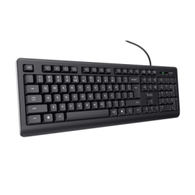 Tastatura cu fir Trust, negru