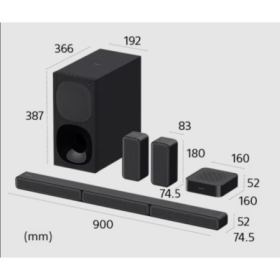 Soundbar SONY HT-S40R, 5.1, 600W, Bluetooth, Dolby Audio, Negru