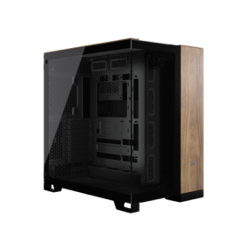 Carcasa CORSAIR 6500X Mid Tower DUAL CHAMBER NEGRU/WALNUT WOOD