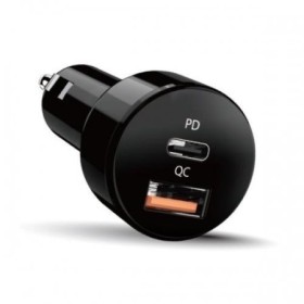 Incarcator auto Genius QC si PD 36W total max, Quick Charge 18W, Power Delivery 18W, 36W total max., 1 x USB-A + 1 x USB Type-C,