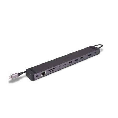 Statie docking Lindy DST-Mini XT 810, interfata USB Type C to 1x HDMI / 1x DP/ 2x USB Type A / 2x USB Type C / 1x RJ45 / 1x SD /