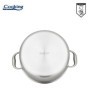SEMIOALA INOX+CAPAC STICLA IN 3 STRATURI 24x12 CM, 5 L, TITANIUM3, COOKING BY HEINNER