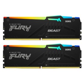 Memorie RAM Kingston FURY Beast RGB 64GB DDR5 6000MHz CL30 Dual Channel Kit 