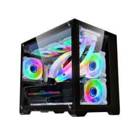 Carcasa 1STPLAYER MV6 Cube Tower ARGB NEGRU