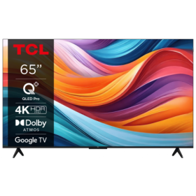 Televizor TCL QLED 65T7B, 164 cm, Smart Google TV, 4K Ultra HD, Clasa F