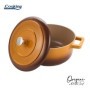 SEMIOALA ALUMINIU TURNAT + CAPAC 24x12 CM,3.9L, NICOLAI TAND, ORIGINI, COOKING BY HEINNER