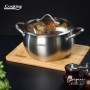 ﻿SEMIOALA INOX+CAPAC 22x11.5L, 4.3L, NICOLAI TAND, ORIGINI, COOKING BY HEINNER