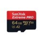Card de Memorie MicroSDXC  SanDisk Extreme PLUS, 64GB, Clasa 10, R/W speed: up to 100MB/s/ 90MB/s, include adaptor SD (pentru te