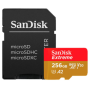 Card de Memorie MicroSDXC  SanDisk Extreme PLUS, 256GB, Clasa 10, R/W speed: up to 100MB/s/ 90MB/s, include adaptor SD (pentru t