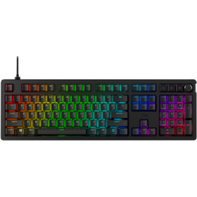 Tastatura gaming mecanica HyperX Alloy Rise, iluminare RGB (16,777,216 culori), Hyperx linear switch, 100% anti-ghosting, layout
