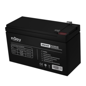 Acumulator nJoy GP07122F 12V 23.51W/cell  Battery Model GP07122F Voltage 12V Power (1,65V/cell@15 min) 23.51W/cell Type VRLA - m