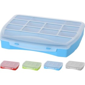 ORGANIZATOR PLASTIC 12 COMPARTIMENTE 21X20X4,5CM