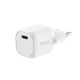Incarcator Trust Maxo, interfata USB-C, putere maxima iesire 20W, incarcare USB PD 3.0 + PPS, alb