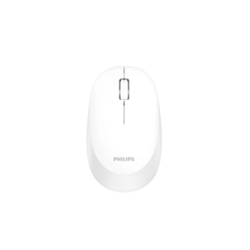 Mouse Philips SPK7307WL, wireless, 2.4GHz, optic, 3 butoane, 1600 DPI, silent, ambidextru, alb