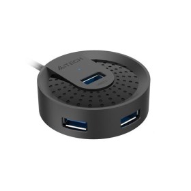 HUB extern A4TECH, porturi USB-A: USB 3.0 x 4, conectare prin USB-C , cablu 0.50 m, negru