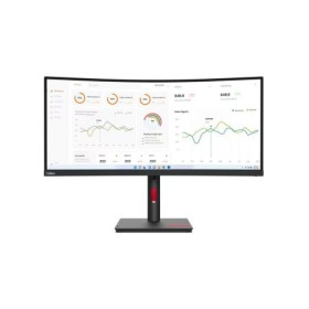 Monitor Lenovo ThinkVision T34w-30, 34" (3440x1440) WLED, Anti-glare, Curvature: 1500R, Speakers: Modular Soundbar Support, View