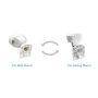 Suport detector OPTEX CW-G2 - compatibil serie FlipX CW-G2 Instalare pe perete sau tavan Reglabil pe orizontala - 45grade/stanga