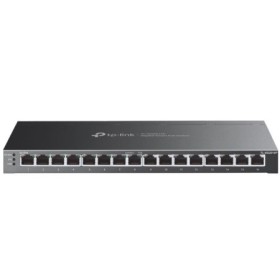 "JetStream™  16-Port Gigabit Smart Switch with 8-Port PoE+ PORT: 8× Gigabit PoE+ Ports SPEC: 802.3af/at, 120 W PoE Power, Deskto