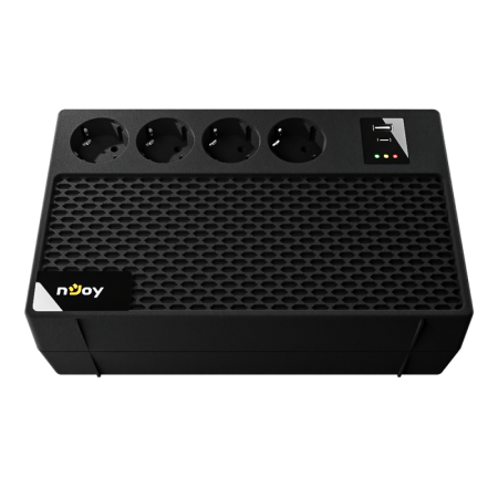 UPS nJoy Renton 650 Plus, 650VA / 360W, 4x prize Schuko conectate la baterie, 1x port incarcare USB Tip C 33W, 1x port de incarc