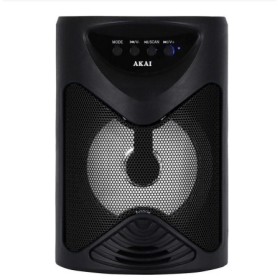 Boxa portabila Akai ABTS-704, Bluetooth 4.2, radio FM, 1x port USB pentru mp3 player, 1x slot card TF, lumini LED, baterie reinc