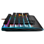 CANYON Wired multimedia gaming keyboard with lighting effect, 20pcs rainbow LED & 19pcs RGB light, Numbers 104keys, EN double in