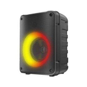 Boxa portabila Akai ABTS V10, Bluetooth 5.0, putere 10W, baterie Li-ion 3000 mAh, slot USB/microSD, cu ecran led, cu led-uri RGB