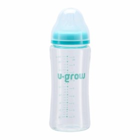 Biberon de sticla 260 ml+2 tetine extra, U-Grow