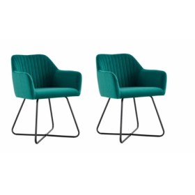 Set 2 scaune tip fotoliu catifea- Verde Dimensiuni scaun : 45x44x84 cm Adancime sezut: 45 cm/Inaltime sezut 47 cm Material : pic