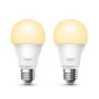 TP-Link Tapo L510E Smart bulb White 2 PACK, Yellow Wi-Fi, Dimmable, E27, Wi-Fi Protocol IEEE 802.11b/g/n, Wi-Fi Frequency 2.4 GH