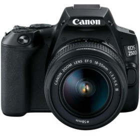 Camera foto Canon DSLR EOS 250D + 18-55 DC III kit, Black, 24.1MP, Dual Pixel CMOS, LCD 3" rabatabil, DIGIC 8, ISO Auto (100-256