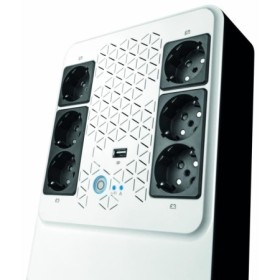 UPS Legrand MULTIPLUG 800, 800VA/480W, 6x German standard sockets, USB charger, baterie 1x 12V 7.2Ah, 230V, tehnologie Line inte
